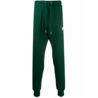 Diesel Calça esportiva com logo e ajuste no cós por cordão - Verde