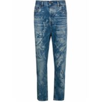 Diesel Calça jeans cenoura D-Vider cintura média - Azul