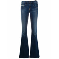 Diesel Calça jeans flare cintura baixa - Azul