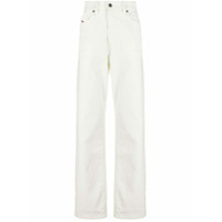 Diesel Calça jeans reta D-Macs com cintura média - Branco