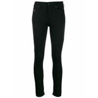 Diesel Calça jeans skinny cintura média - Preto