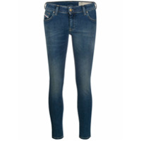 Diesel Calça jeans skinny com efeito desbotado - Azul