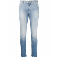 Diesel Calça jeans skinny com efeito destroyed - Azul