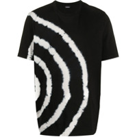 Diesel Camisa preta de algodão tie-dye - Preto