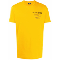 Diesel Camiseta com estampa de logo - Amarelo