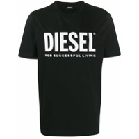 Diesel Camiseta com estampa de logo - Preto