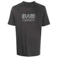 Diesel Camiseta gola redonda com estampa Braves - Preto