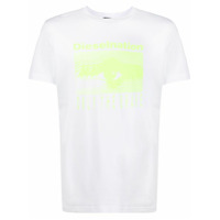 Diesel Camiseta mangas curtas com estampa de logo - Branco