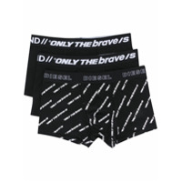 Diesel Conjunto 3 cuecas boxer UMBX-Damien - Preto
