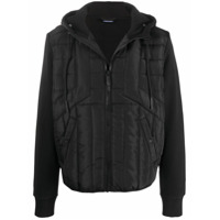 Diesel Jaqueta bomber matelassê com capuz - Preto