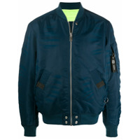 Diesel Jaqueta bomber matelassê dupla face - Azul