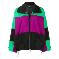 Diesel Jaqueta color block com recortes - Preto