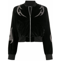 Diesel Jaqueta de veludo com aplicações - Preto