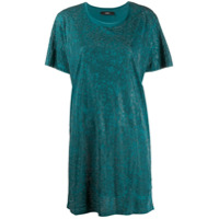 Diesel Vestido reto com aplicação de cristais - Verde