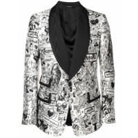 Dolce & Gabbana Blazer com estampa Casino - Branco