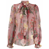 Dolce & Gabbana Blusa com estampa barroca e rosas