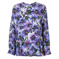 Dolce & Gabbana Blusa com estampa de anêmona - Roxo