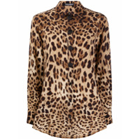 Dolce & Gabbana Blusa com estampa de leopardo - Marrom