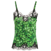 Dolce & Gabbana Blusa com estampa de trevos - Verde