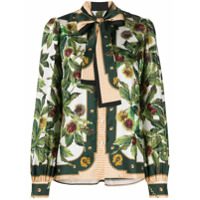 Dolce & Gabbana Blusa com estampa floral - Verde