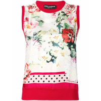 Dolce & Gabbana Blusa com estampa floral - Vermelho
