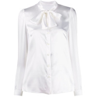 Dolce & Gabbana Blusa com laço na gola - Branco