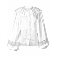 Dolce & Gabbana Blusa de renda mangas longas - Branco