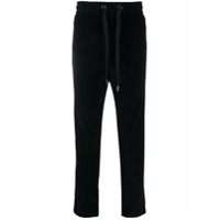 Dolce & Gabbana Calça de veludo cotelê com elástico - Preto