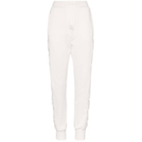 Dolce & Gabbana Calça esportiva de algodão om logo bordado - Branco
