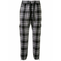 Dolce & Gabbana Calça esportiva xadrez - Preto