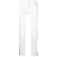 Dolce & Gabbana Calça jeans com stretch com listra lateral - Branco