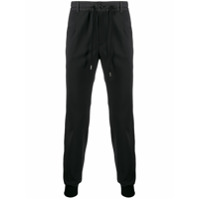 Dolce & Gabbana Calça jogging em lã stretch - Preto