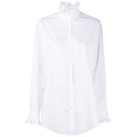 Dolce & Gabbana Camisa com acabamento de babados - Branco