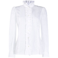 Dolce & Gabbana Camisa com bordado inglês - Branco