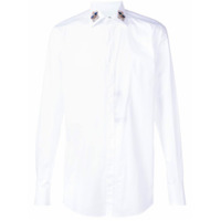 Dolce & Gabbana Camisa com coroa bordada - Branco