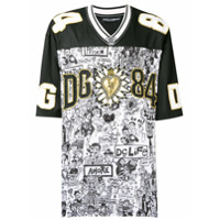 Dolce & Gabbana Camisa com estampa 'American football' - Preto