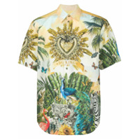 Dolce & Gabbana Camisa com estampa de selva - Verde