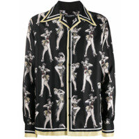 Dolce & Gabbana Camisa com estampa pin-up - Preto