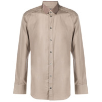 Dolce & Gabbana Camisa com gola contrastante - Marrom