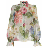 Dolce & Gabbana Camisa de organza floral - Estampado