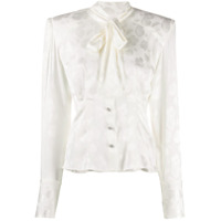 Dolce & Gabbana Camisa floral com botões decorativos - Branco