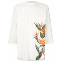 Dolce & Gabbana Camisa gola padre com estampa - Branco