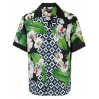 Dolce & Gabbana Camisa Hawaii com estamoa orchid - Verde