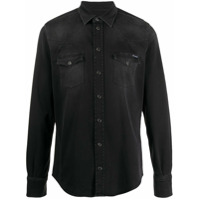 Dolce & Gabbana Camisa jeans com abotoamento - Preto