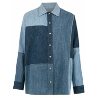 Dolce & Gabbana Camisa jeans com recortes - Azul