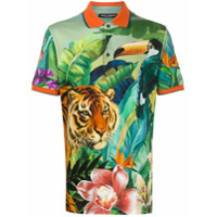 Dolce & Gabbana Camisa polo com estampa de selva - Verde