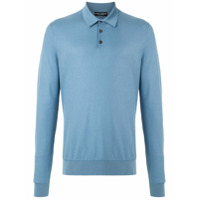 Dolce & Gabbana Camisa polo de tricô em seda - Azul