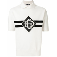 Dolce & Gabbana Camisa polo Henley de cashmere - Branco