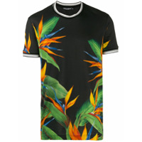Dolce & Gabbana Camiseta Bird Of Paradise Plant - Preto