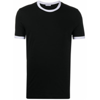 Dolce & Gabbana Camiseta com acabamento contrastante - Preto